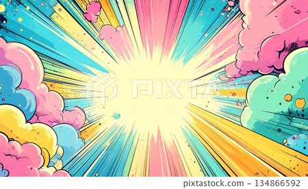 爆炸性匯聚線(人工智慧生成)(彩色) 爆炸性匯聚線(人工智慧生成)(彩色) 134866592