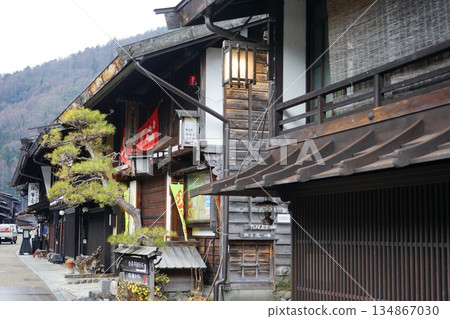 長野縣鹽尻市奈良井中山道奈良宿的景色 長野縣鹽尻市奈良井中山道奈良宿的景色 134867030
