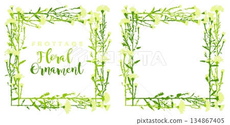 用拓印法剪出的花葉圖案 134867405