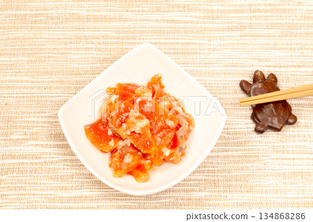 Koji-marinated sockeye salmon 134868286