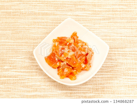 Koji-marinated sockeye salmon Koji-marinated sockeye salmon 134868287