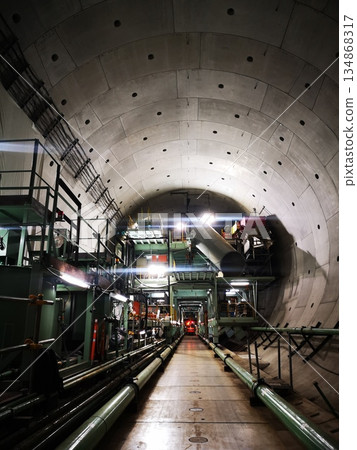 Tunnel construction in progress Tunnel construction in progress 134868317