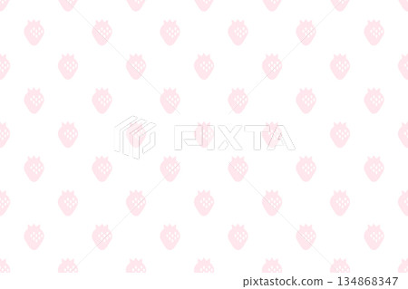 Strawberry Pattern Pink Strawberry Pattern Pink 134868347