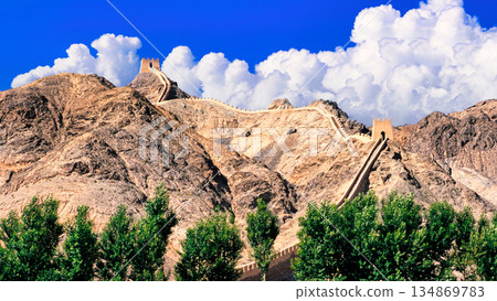 長城壯麗景色，長城是世界遺產 134869783