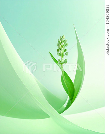 人工智慧生成的背景描繪了春天萌芽和新的開始 134869852