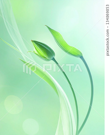 人工智慧生成的背景描繪了春天萌芽和新的開始 134869853