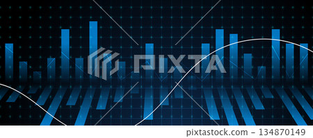 Digital Data Analytics Background with Financial Chart and Technology Graph Digital Data Analytics Background with Financial Chart and Technology Graph 134870149