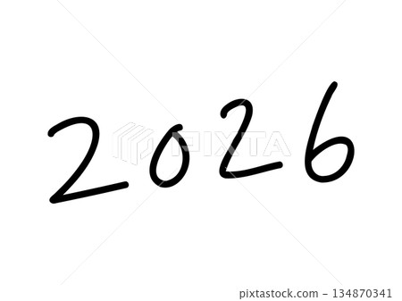 2026 年手寫筆風格字元素材 2026 年手寫筆風格字元素材 134870341