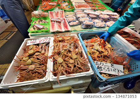 [Ishikawa Prefecture] Kobako crabs for sale at Omicho Market in Kanazawa City 134871053