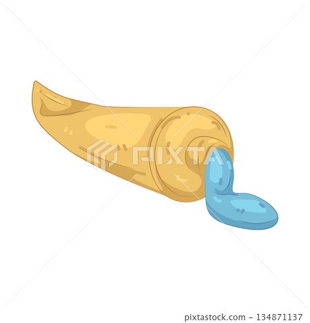 Illustration of toothpaste  134871137
