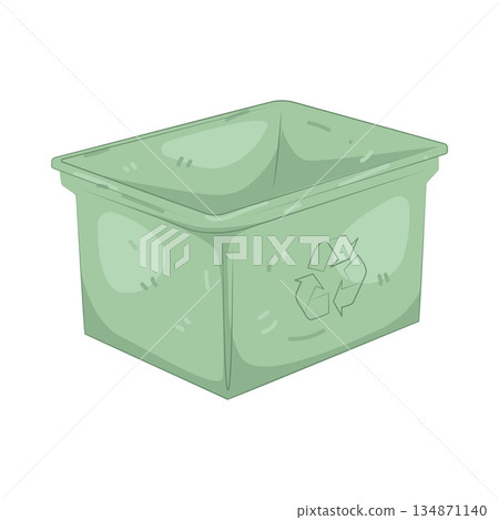 Illustration of recycle bin  134871140