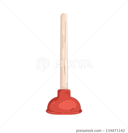 Illustration of plunger Illustration of plunger 134871142