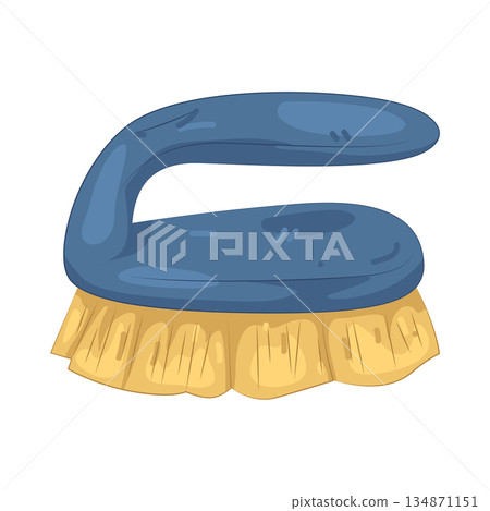 Illustration of cleaning brush 134871151