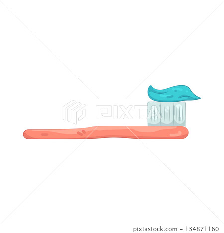 Illustration of toothbrush  134871160