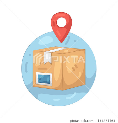 Illustration of delivery location  134871163