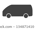 廂型車、旅行車、商用車輪廓 134871410