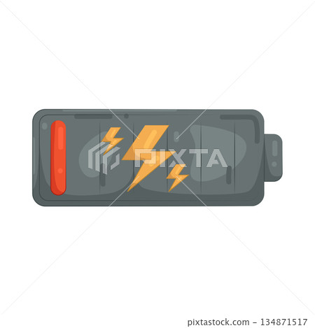 Illustration of low battery Illustration of low battery 134871517