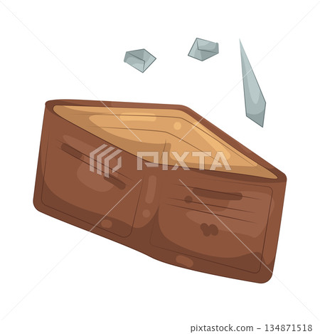 Illustration of empty wallet Illustration of empty wallet 134871518