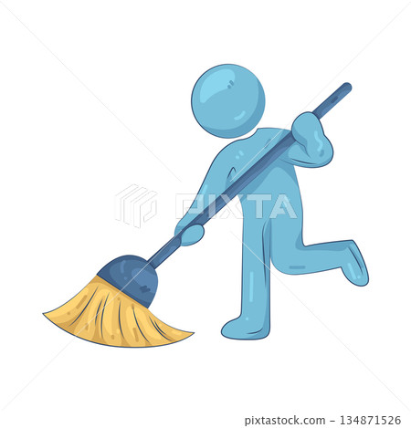 Illustration of housekeeping Illustration of housekeeping 134871526