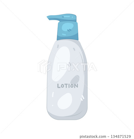 Illustration of lotion bottle 134871529