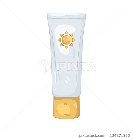 Illustration of sunscreen  134871530