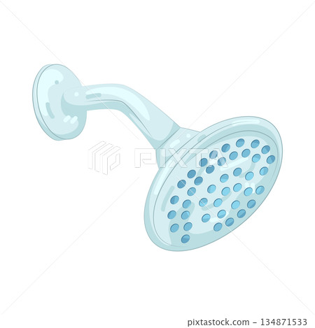 Illustration of shower head Illustration of shower head 134871533