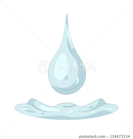 Illustration of water drop  134871534