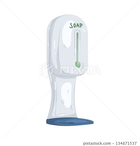 Illustration of soap dispenser  134871537