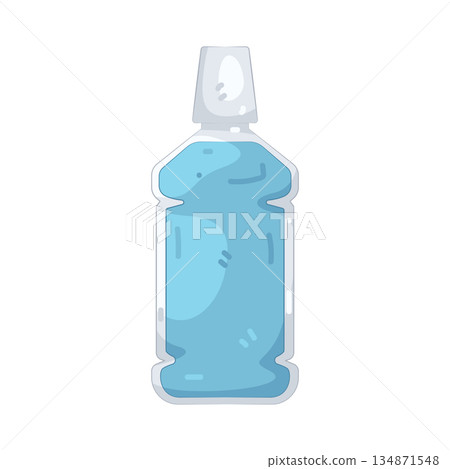 Illustration of mouthwash Illustration of mouthwash 134871548