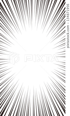 16:9 尺寸垂直版背景素材：單色簡約集中線條向量圖 134871956