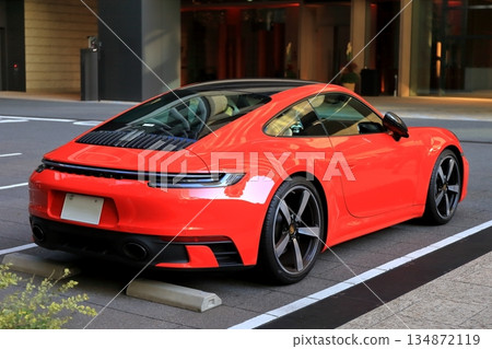 Red sports car Red sports car 134872119