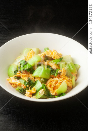 炒小白菜和雞蛋 134872138