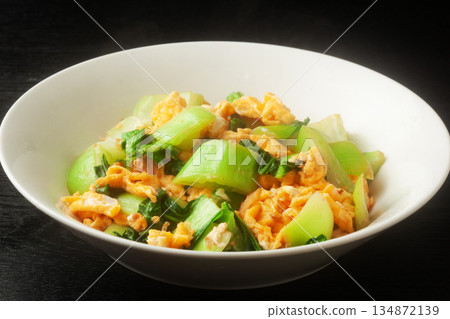 炒小白菜和雞蛋 134872139