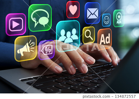 Digital marketing and social media marketing strategies. Internet campaign management. Digital marketing and social media marketing strategies. Internet campaign management. 134872557