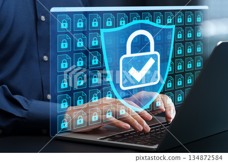 Information security and file encryption system. Secure data storage. Nokia with data protection system. 134872584