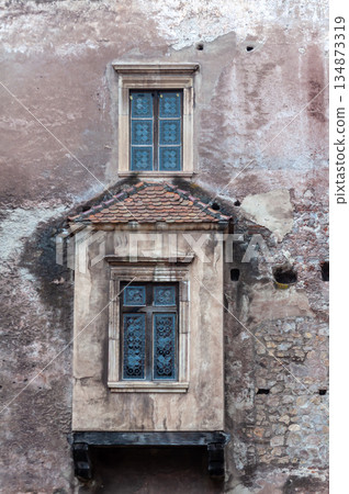 Small window of a castle 134873319