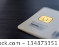 Close-up of a SIM card 134873351