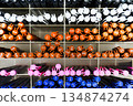 Colorful colored pens lined up 134874274