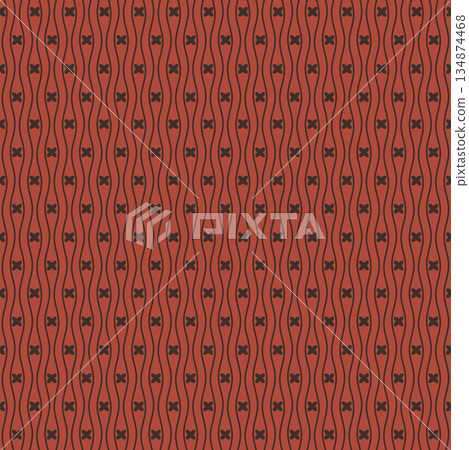 Retro Wavy Cross Terra vector 134874468