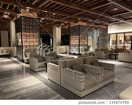 Resort hotel lobby Resort hotel lobby 134874709