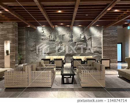 Resort hotel lobby Resort hotel lobby 134874714