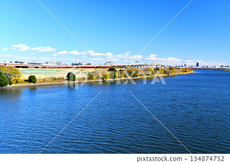 Ogi-Ohashi Bridge / Downstream from the Arakawa River / Looking toward Nishiarai Bridge (Adachi Ward, Tokyo) [December 2025] 134874752