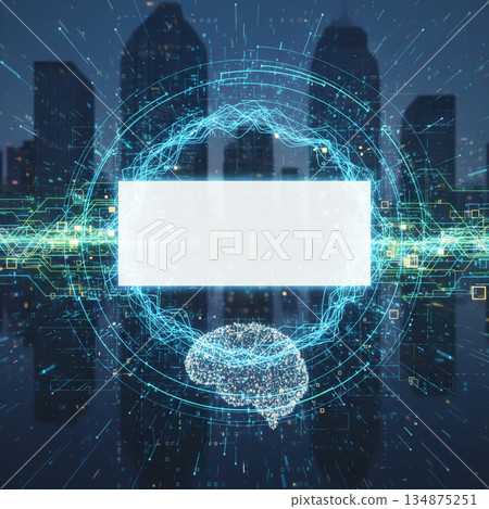 人工智慧圖像背景和空白區域 134875251