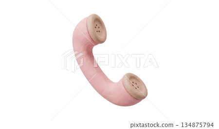 Telephone handset 134875794