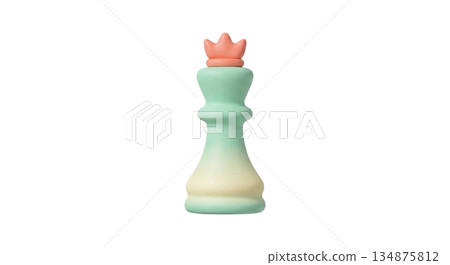 國際象棋棋子國王 134875812