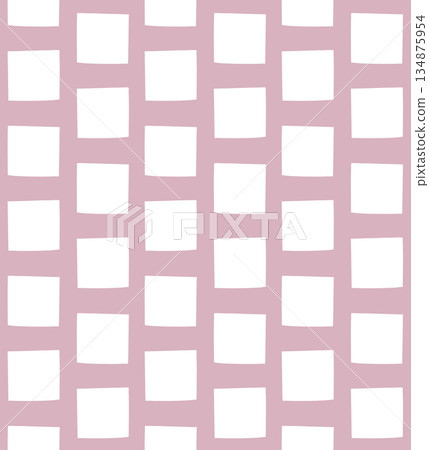Vector seamless pattern of hand drawn square 134875954
