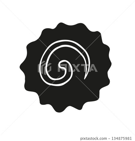 Vector hand drawn sketch doodle outline Narutomaki Vector hand drawn sketch doodle outline Narutomaki 134875981