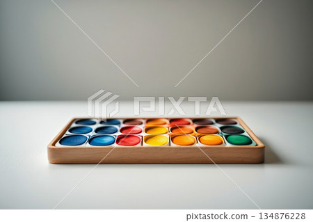 color palette guide in a box 134876228