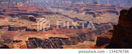 Hazy Sky Day At The Grand Canyon Arizona Hazy Sky Day At The Grand Canyon Arizona 134876786