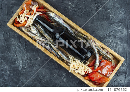 Perfect appetizer fish for pub or home party. Perfect appetizer fish for pub or home party. 134876862
